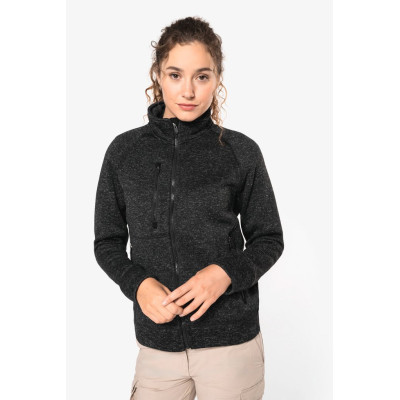 Ladies’ full zip heather jacket